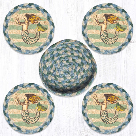 CNB-245 Mermaid Coasters In A Basket