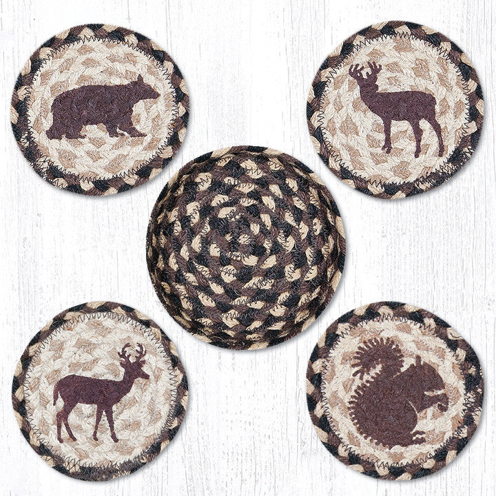 CNB-518 Wildlife Coasters In A Basket