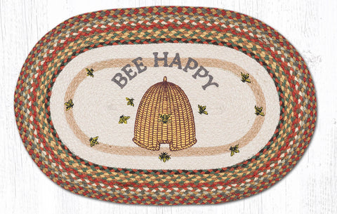 OP-300 Bee Happy Oval Rug