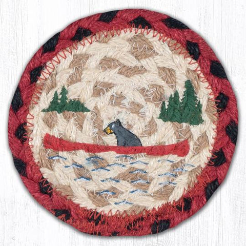 IC-396 Bears In Canoe Individual Coaster