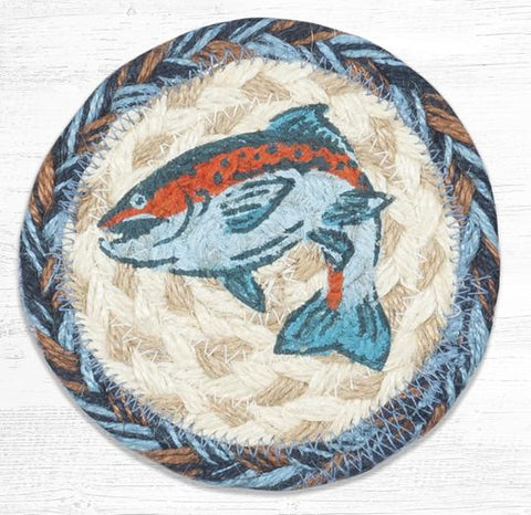 IC-443 Blue Fish Individual Coaster