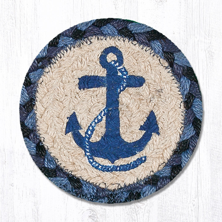 IC-443 Navy Anchor Individual Coaster