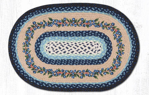 OP-312 Blueberry Vine Oval Rug