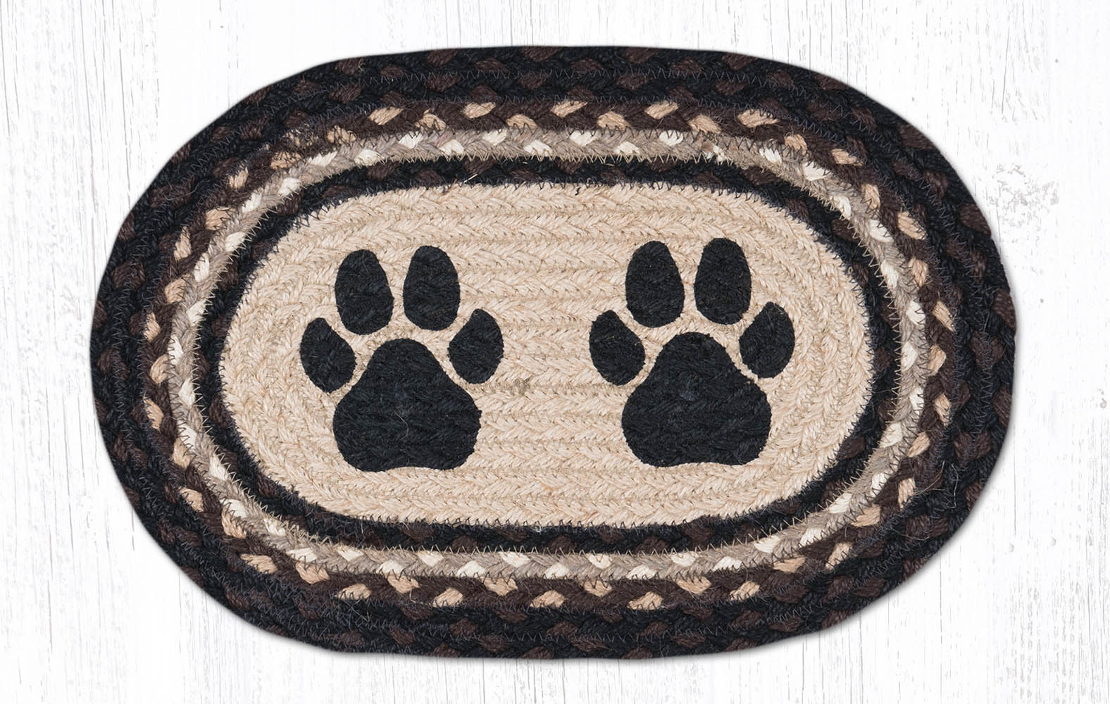 Capitol Importing 10 x 15 MSP-313 Paw Prints Printed Oval Swatch | 81-313PP