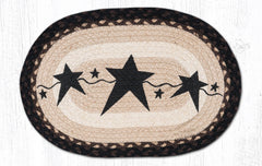 PM-OP-313 Primitive Stars Black Placemat 13"x19"