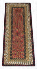 C-019 Burgundy and Mustard Braided Rug