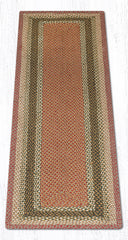 C-024 Olive, Burgundy and Gray Braided Rug