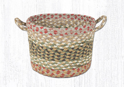 UB-024 Olive/Burgundy/Gray Utility Basket