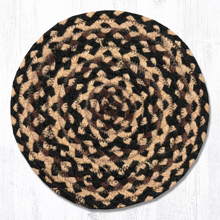 MS-123 Ebony/Ivory/Chocolate Miniature Trivet