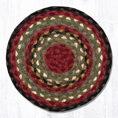 MS-338 Burgundy/Olive/Charcoal Miniature Trivet