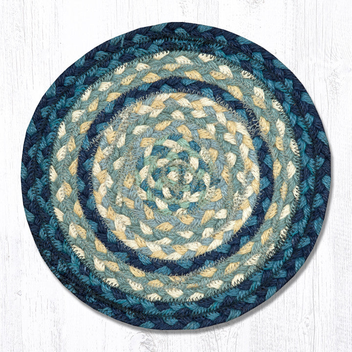 MS-362 Breezy Blue/Taupe/Ivory Miniature Trivet