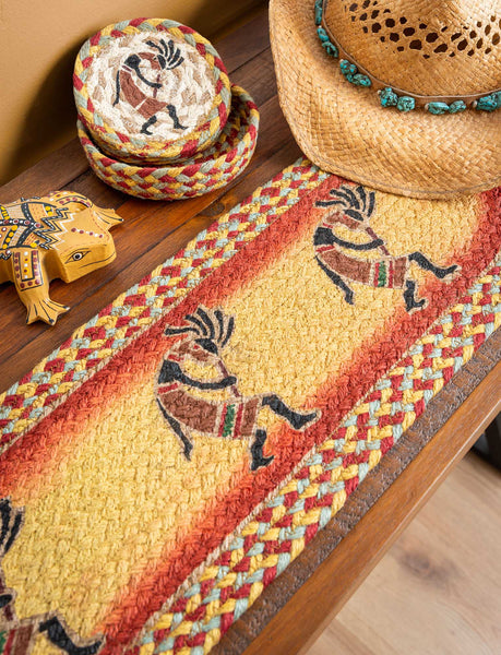 ST-OP-466 Kokopelli Stair Tread | The Braided Rug Place