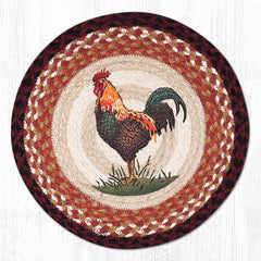 PM-RP-471 Rustic Rooster Round Placemat