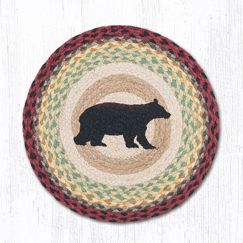 Capitol Importing 65-081BP Bear Paw Oval Patch Rug, 20 x 30 in.