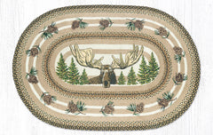 OP-051 Bull Moose Oval Rug
