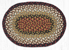 C-019 Burgundy/Mustard Jute Placemat