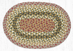 PM-024 Olive/Burguny/Gray Jute Placemat