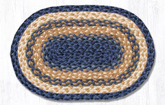 PM-079 Light Blue/Dark Blue/Mustard Jute Placemat