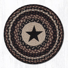 PM-RP-313 Black Star Round Placemat