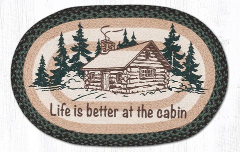 OP-597 Life Is Better At The Cabin Oval Rug