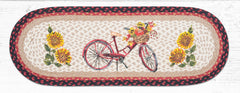 TR-602 Red Bicycle Oval Table Runner