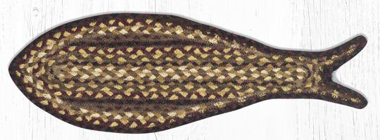 FC-371 Black Cherry/Chocolate/Cream Fish Rug