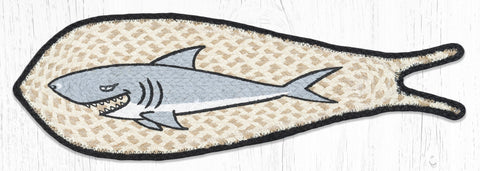 FCP-01 Shark Printed Fish Shaped Rug 9