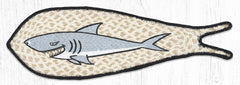 FCP-01 Shark Printed Fish Shaped Rug 9"x26"