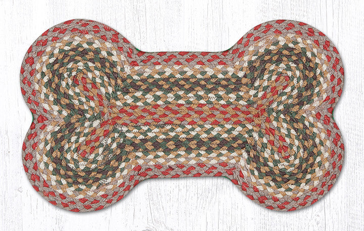 DB-024 Olive/Burgundy/Gray Dog Bone Rug