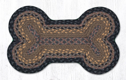DB-099 Brown/Black/Charcoal Dog Bone Rug