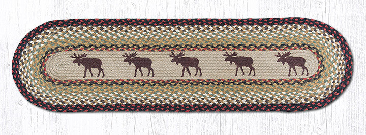 TR-019 Moose Oval Table Runner