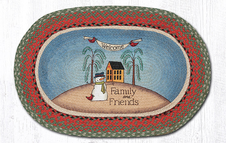 OP-025 Welcome Family Oval Rug