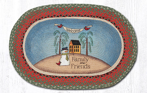 OP-025 Welcome Family Oval Rug