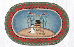 OP-025 Welcome Family Oval Rug