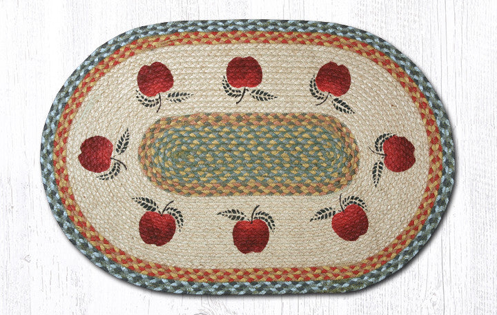 OP-042 Apples Oval Rug