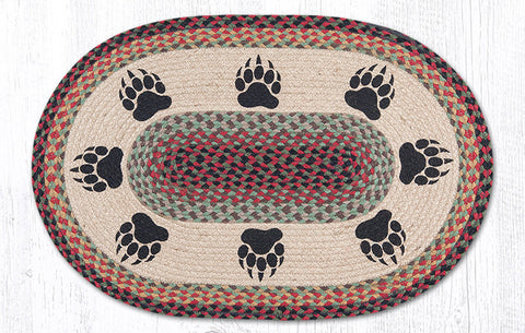 OP-081 Bear Paw Oval Rug