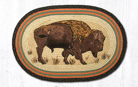 OP-240 Buffalo Oval Rug