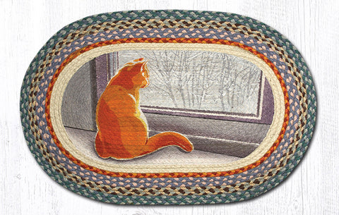 OP-250 Window Cat Oval Rug