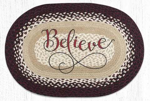 OP-395 Believe Oval Rug