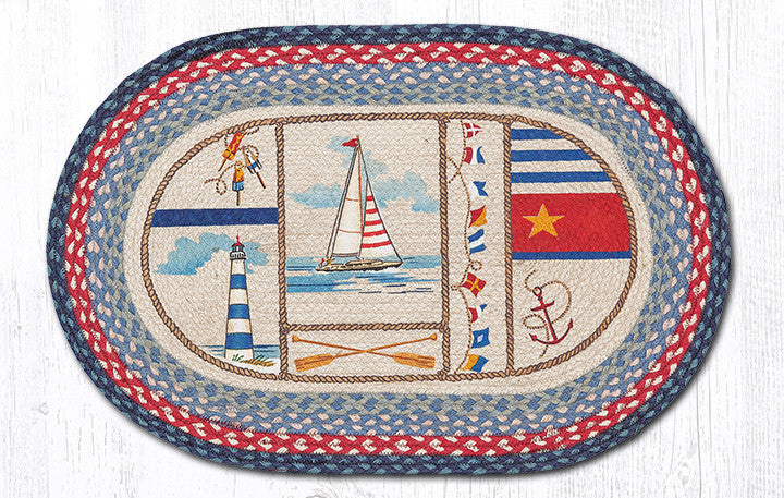 OP-458 Nautical Breeze Oval Rug