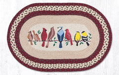 OP-501 Birds on a Wire Oval Rug