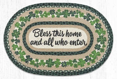 OP-605 Bless This Home Oval Rug