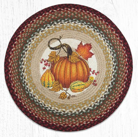 RP-417 Autumn Pumpkin Round Rug