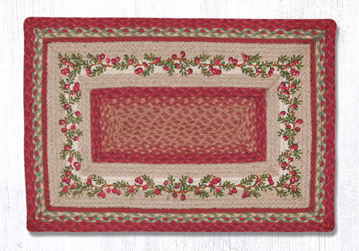 PP-390 Cranberries Oblong Print Rug