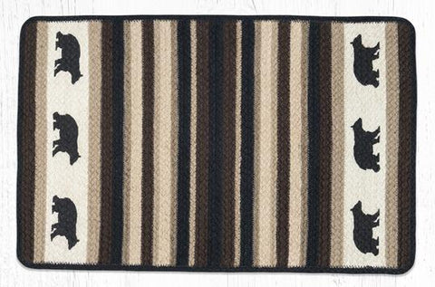 VRP-313 Cabin Bear Oblong Print Rug 20
