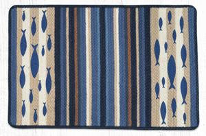 VRP-443 Fish Oblong Print Rug 20