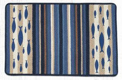 VRP-443 Fish Oblong Print Rug 20"x30"