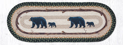 TR-116 Mama and Baby Bear Oval Table Runner
