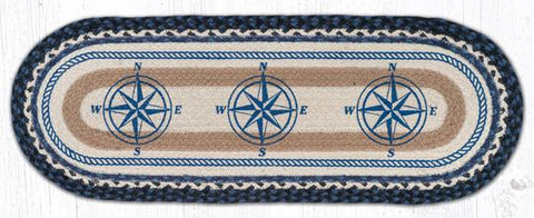 TR-443 Compass Rose Oval Table Runner