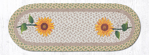 TR-529 Tall Sunflowers Oval Table Runner